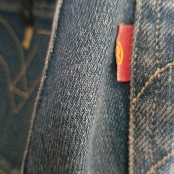 Women Rare VinTagE LEVI'S RED COLLECTION HOLDEN BLUE DENIM JEANS - Picture 11 of 12